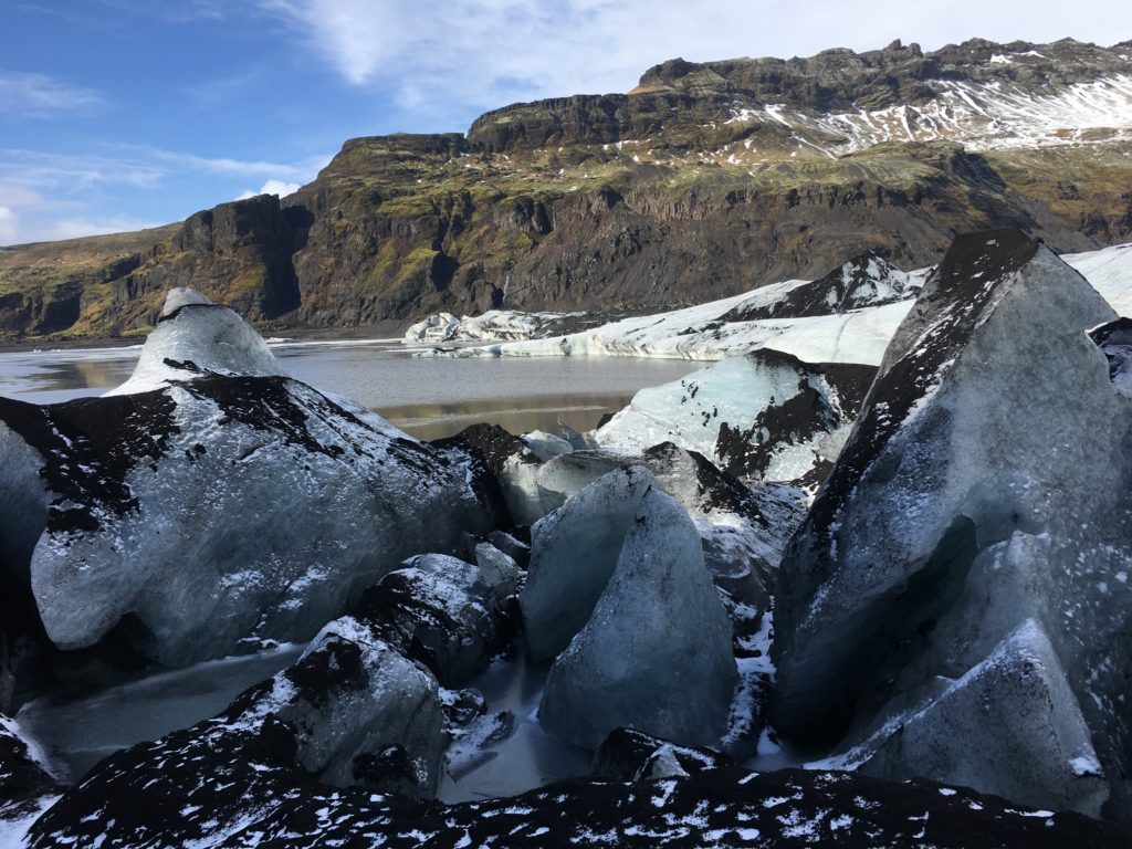 langue glacière Solheimajökull